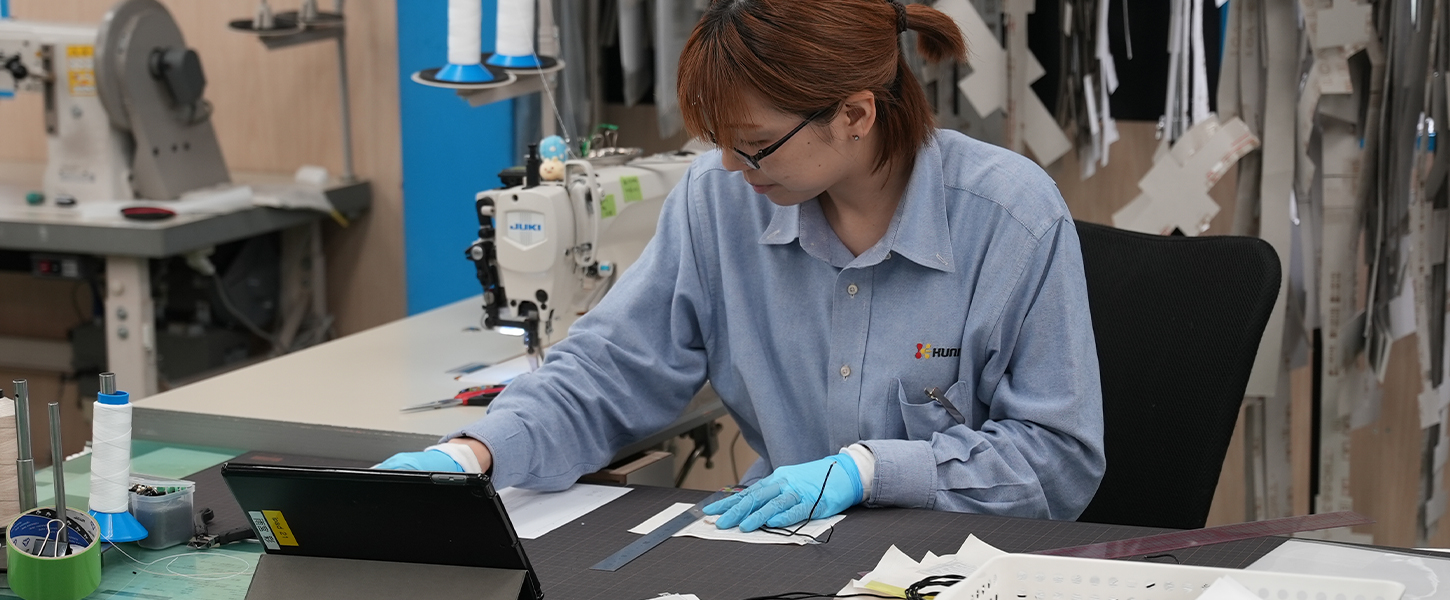 お客様のニーズに沿って、図面どおりに正しく縫製し、必要な性能を確実に満たすことだと思います。ただ形にするだけではなく、求められている性能までしっかり意識して仕上げることが大事だと感じています。